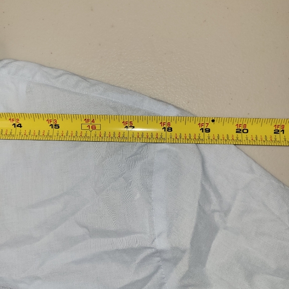 💙 ZARA Women's Romantic Blouse With Ruffles Sky Blue Size X-Large - Picture 12 of 12